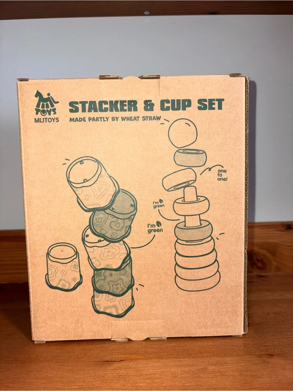 Eco-Friendly Rainbow Stacker & Cup Set